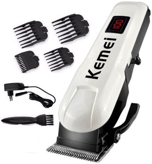 Kemei KM-809A Professional Rechargeable Hair Trimmer Electric Hair Clipper, Razor Trimmer 120 min Runtime 4 Length Settings(Multicolor)