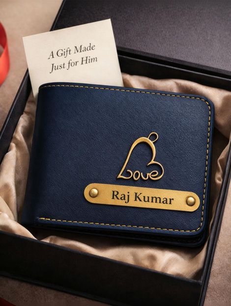 FoldCraft Men Formal, Casual, Evening/Party, Ethnic, Travel, Trendy Blue Artificial Leather Wallet(4 Card Slots)