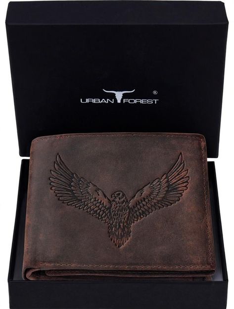 URBAN FOREST Men Brown Genuine Leather Wallet(6 Card Slots)