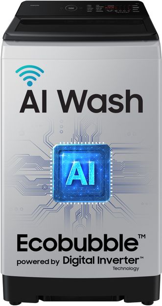 Samsung 10 kg 5 Star, AI Wash, AI Energy Mode, Wi-Fi, Ecobubble, AI VRT+, Soft Closing Door, Digital Inverter Fully Automatic Top Load Washing Machine Grey(WA80F10E2LTL)
