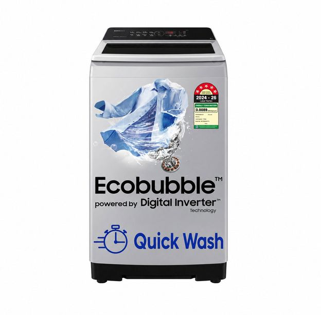 Samsung 7 kg 5 Star, Ecobubble, Soft Closing Door, Digital Inverter Fully Automatic Top Load Washing Machine Grey(WA70BG4441YYTL)