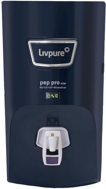 LIVPURE LIV-PEP-PRO-STAR. 7 L RO + UV + UF + Minerals Water Purifier Suitable for all - Borewell, Tanker, Municipality Water(Blue)