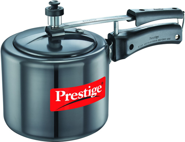 Prestige Nakshatra HA Plus 3 L Inner Lid Pressure Cooker(Hard Anodized)