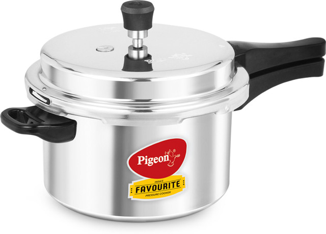 Pigeon Favourite 5 L Outer Lid Induction Bottom Pressure Cooker(Aluminium)