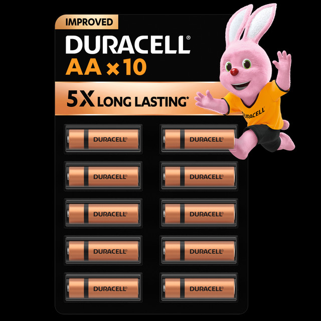 DURACELL Alkaline AA, Everyday Devices, Clock, Toy, Remote Battery(Pack of 10)