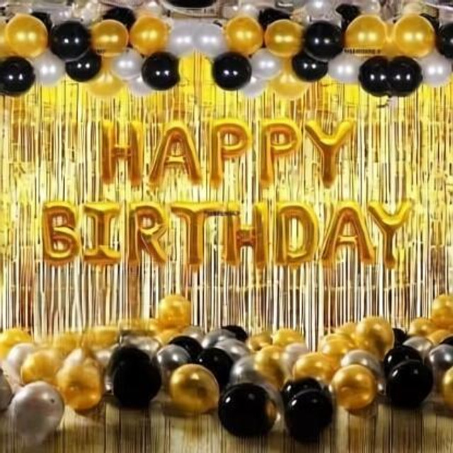 PARTY MIDLINKERZ Printed Decoration kit Combo - for Birthday Decor(Set of 46)
