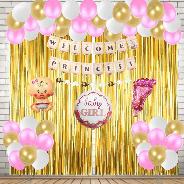 Agk Welcome Baby Decoration Kit - Welcome Baby Girl Welcome Home Princess&hellip;