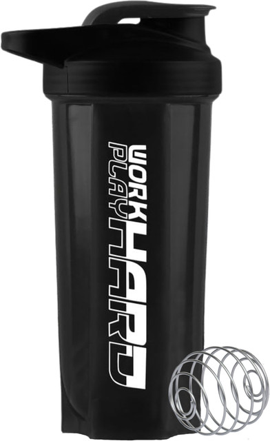 ZYRO Work Hard Protein Gym Sipper Bottle with Stainless Steel Spring Ball&hellip;