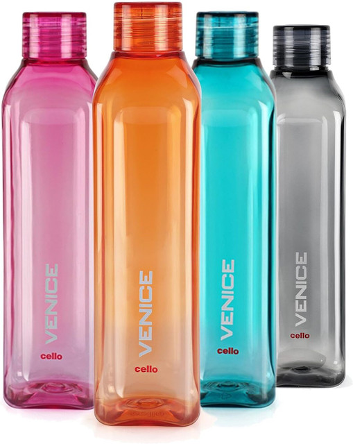 cello Venice Set of 4 1000 ml PET Bottle(Pack of 4, Pink,&hellip;