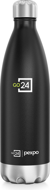 Go24 Hot and Cold Water Bottle ISI Certified Thermosteel flask, Leakproof Electro&hellip;