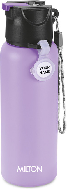 MILTON Sipstar 600 Stainless Steel Water Bottle with Sipper Lid, 560 ml,&hellip;