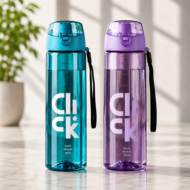 VENSWISE Plastic Water Bottle with Sipper Cap & Carry Strap School, Office,&hellip;