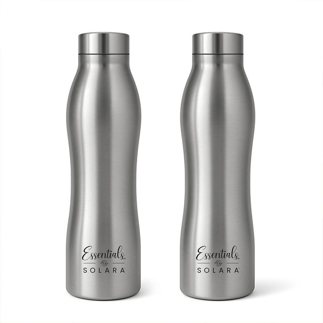 Solara Stainless Steel Water Bottle, Water Bottle 1 Liter for kids, Fridge,&hellip;