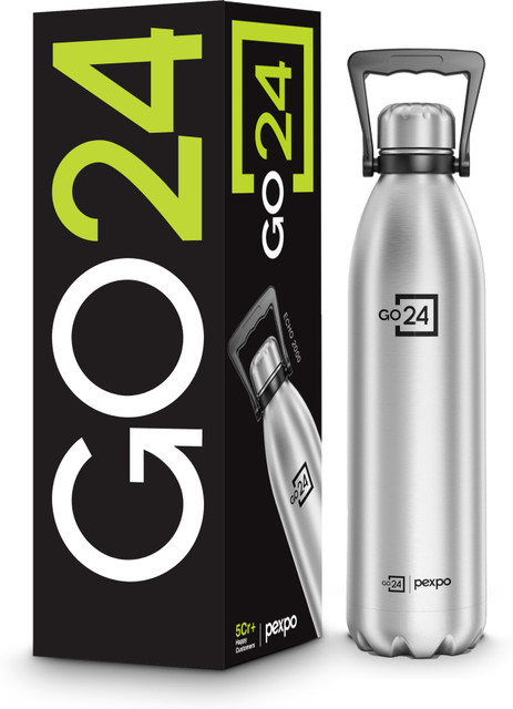 Go24 Hot and Cold Water Bottle ISI Certified Thermosteel flask, Leakproof Echo&hellip;