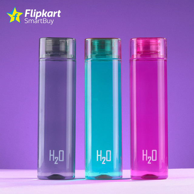 Flipkart SmartBuy FS P03 MULTICOLOR SQUURE H2O WATER BOTTLE 1010 ml PET&hellip;