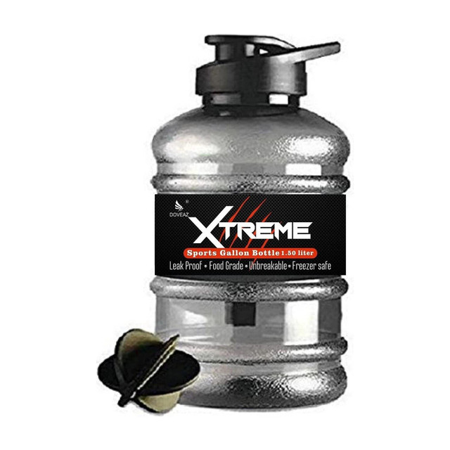 DOVEAZ SPORTS GALLON BOTTLE 1.5 L WITH MIXER BALL AND STRAINER 1500&hellip;