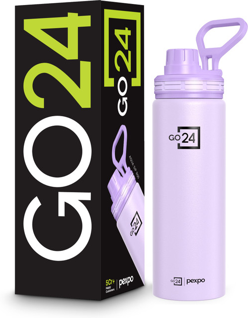 Go24 Aqua Sip Sports and Hiking Stainless Steel Water Bottle 800 ml&hellip;