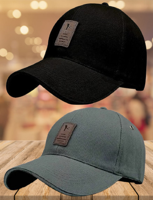 Fy Lane Solid Sports/Regular Cap(Pack of 2)