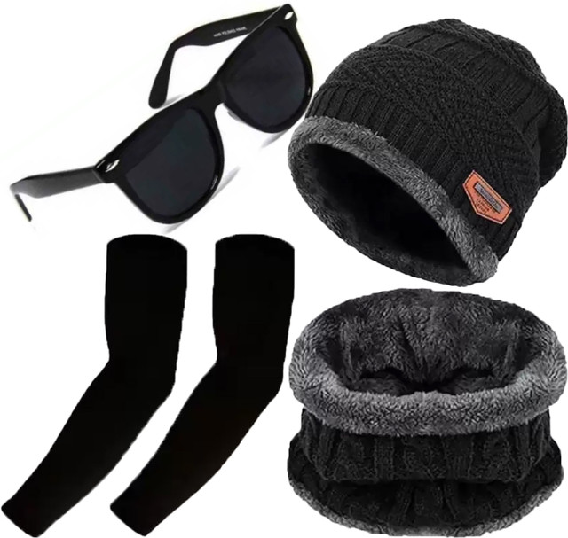 FLEXCYCAP Solid Beanie(Pack of 3)