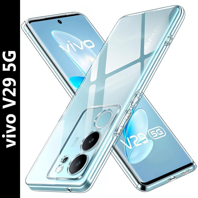 ADI Creations Back Cover for vivo V29 5G(Transparent, Camera Bump Protector, Silicon,&hellip;