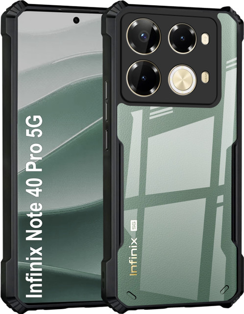 GLOBAL NOMAD Back Cover for Infinix Note 40 Pro 5G(Black, Shock Proof,&hellip;