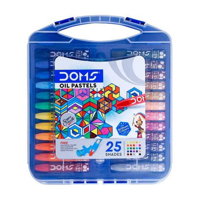 DOMS OIL Pastel 25 Shades (Hexagonal)(Set of 1, Multicolor)