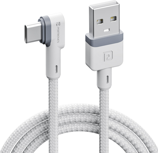 Portronics USB Type C Cable 3 A 1.2 m NA Konnect L&hellip;