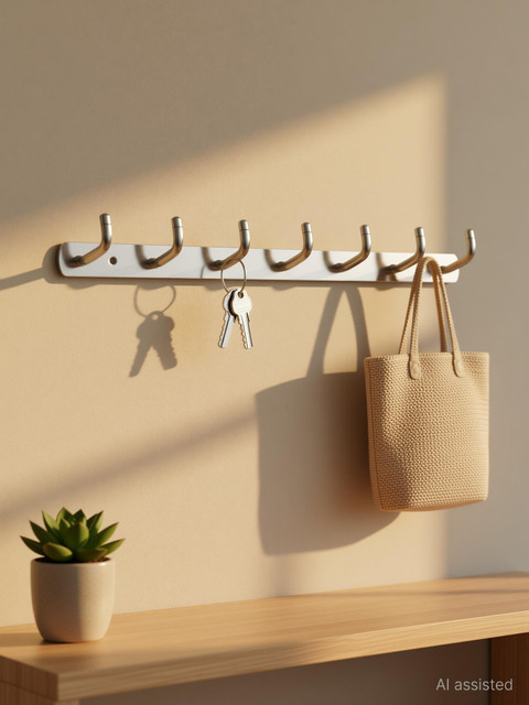 MEXON L Shape 8 Pin Hook Stainless Steel Bathroom Cloth Hooks /&hellip;