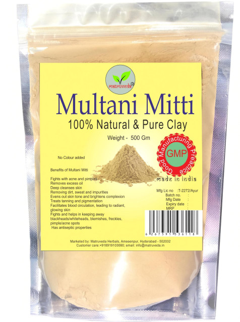matruveda Natural Multani mitti - 1000gm(1000 g)