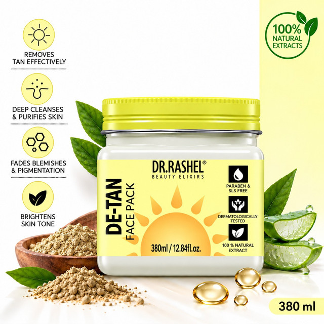 DR.RASHEL De-Tan Face Pack For Skin with Walnut & Clove Extracts |&hellip;