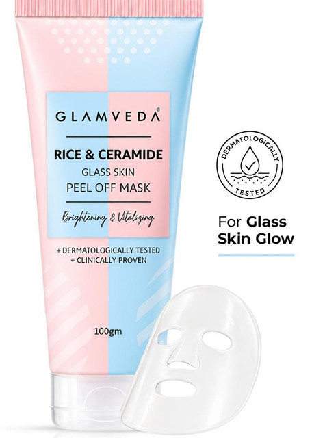 GLAMVEDA Rice Ceramide & Korean Glass Skin Peel Off Mask | Paraben&hellip;