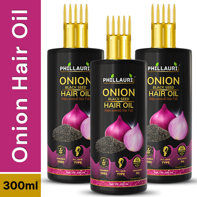 Phillauri Onion Hair Oil- Non Sticky hair oil for 2X Faster Hair&hellip;