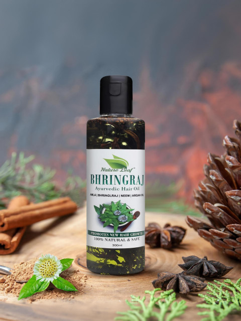 nature leaf Maha Bhringraj Hair oil Hair Oil(200 ml)