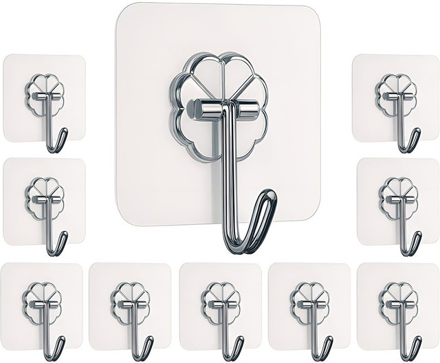 DALUCI Strong Adhesive Wall Door Sticky Hanger Holder for Kitchen And Bathroom&hellip;