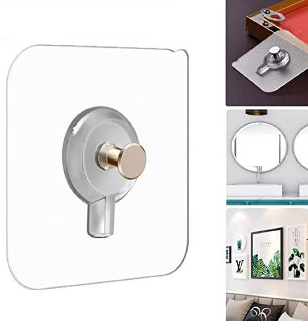 MERCEHIVE 15 pcs adhesive 6mm nail wall hook for hanging photo frame,&hellip;