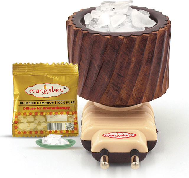 MANGALAM Kapoor Dani Wooden Incense Holder(Brown, Beige)