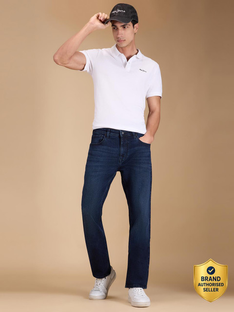 Pepe Jeans Straight Fit Men Dark Blue Jeans