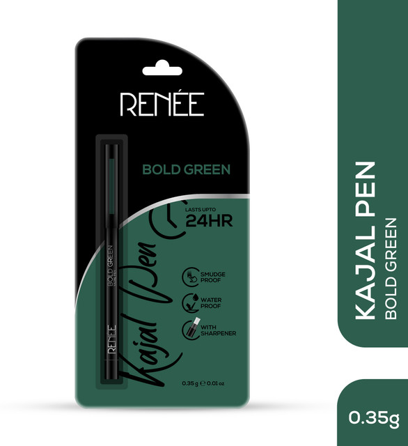 Renee Kajal Pen with Sharpener, Matte Finish, Smudge & Waterproof, Long Lasts&hellip;