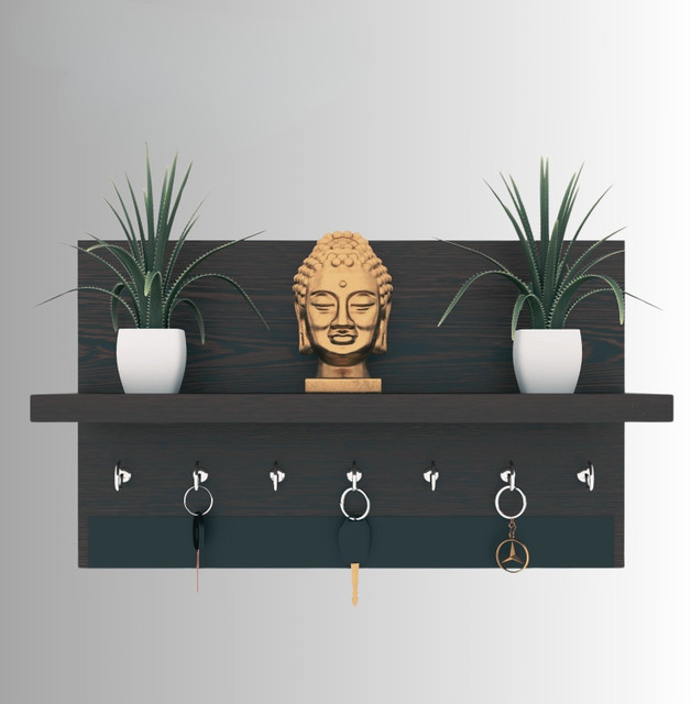 Xtenshion Crafts wooden wall key shelves decoration for home and flat Key&hellip;