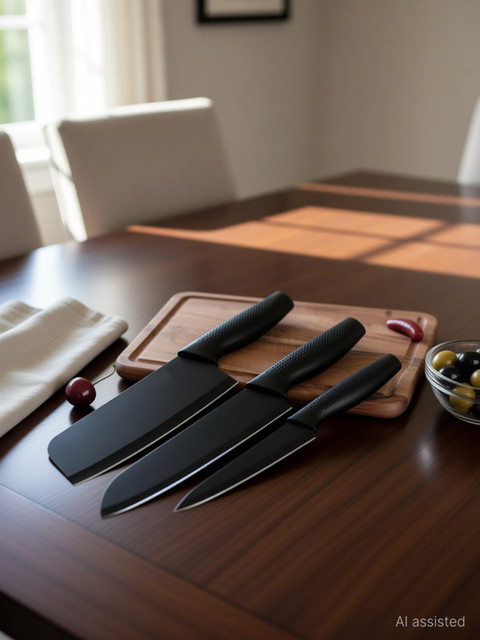 Yaadgar 3 Pc Stainless Steel Knife Set High Carbon SS Ultra Sharp&hellip;