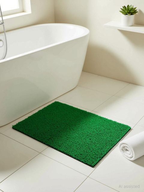 Flipkart SmartBuy PVC (Polyvinyl Chloride) Door Mat(Green, Free)