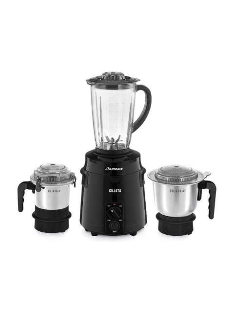 SUJATA Premium 900 W Juicer Mixer Grinder(Supermix- Black | 3 Jars |&hellip;