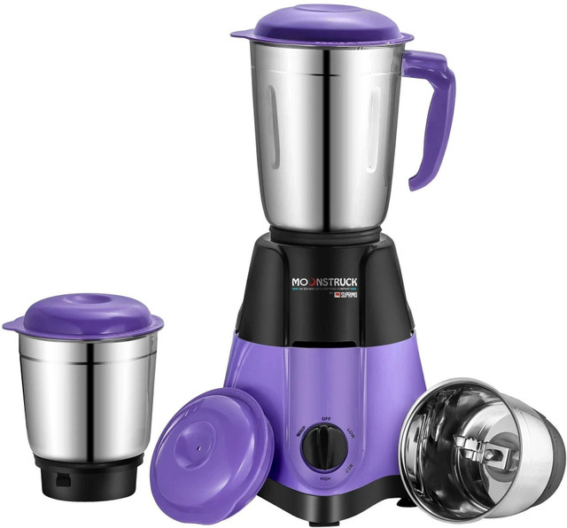 Moonstruck Dusk 3 Jar SS 750 W Mixer Grinder(HeatShield Motor Premium Stainless&hellip;