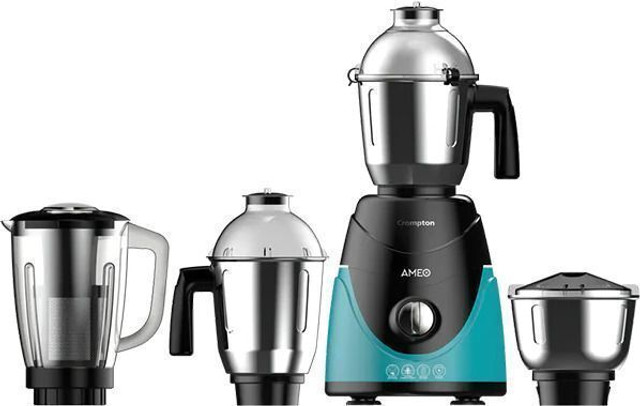 Crompton Ameo 750 W Mixer Grinder(ACGM-AMEO-4 JARS | 4 Jars | Black,&hellip;