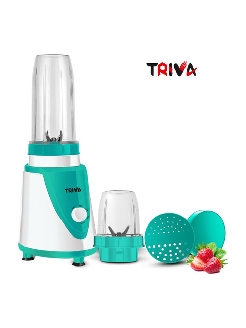 TRIVA CANDYNUTRI 500 W Juicer Mixer Grinder(CANDYNUTRI | 2 Jars | Blue)