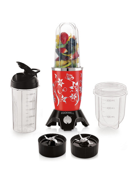 cookwell Bullet 600 W Juicer Mixer Grinder(Push + Knob | 3 Jars&hellip;
