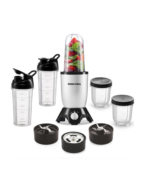 cookwell Bullet 600 W Juicer Mixer Grinder(Push + Knob | 5 Jars&hellip;