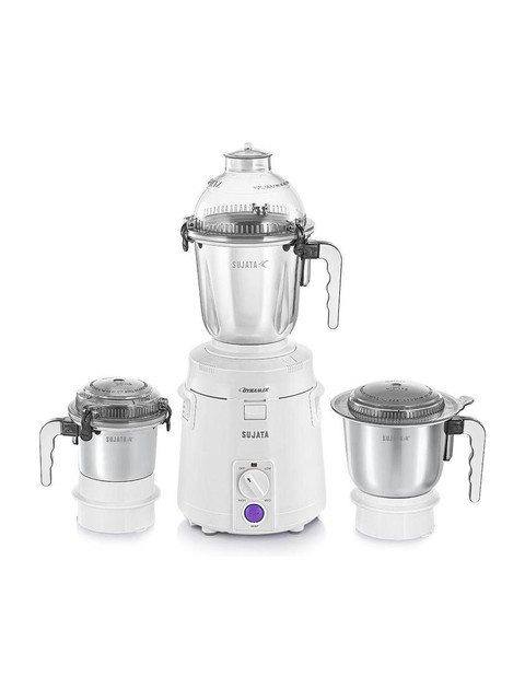 SUJATA Dynamix 900 W Mixer Grinder(dynamix white | 3 Jars | White)