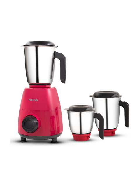 PHILIPS Daily Collection 500 W Mixer Grinder(HL7505/05 | 3 Jars | Red,&hellip;
