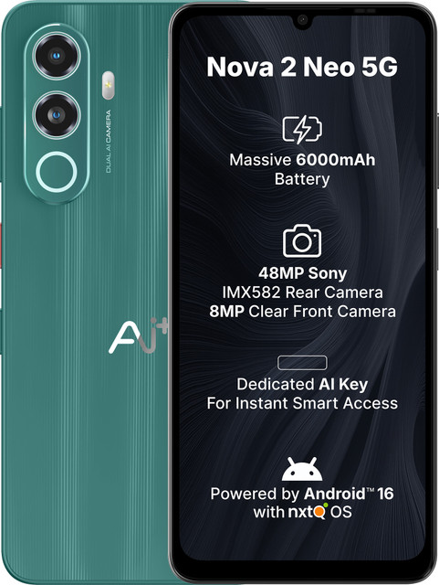 Ai+ Nova 2 Neo 5G (Green, 128 GB)(4 GB RAM)